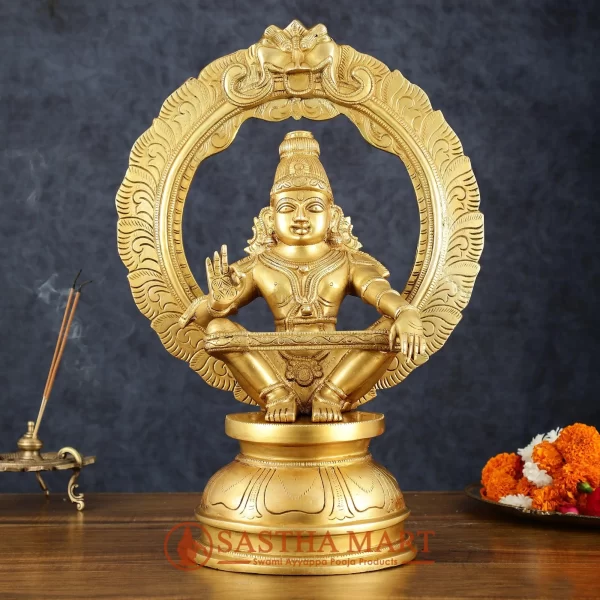 SasthaMart Ayyappa Statue Brass 450g 1