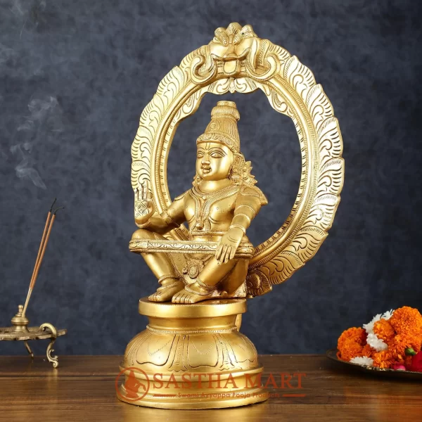 SasthaMart Ayyappa Statue Brass 450g 2