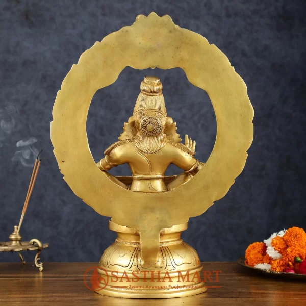 SasthaMart Ayyappa Statue Brass 450g 4