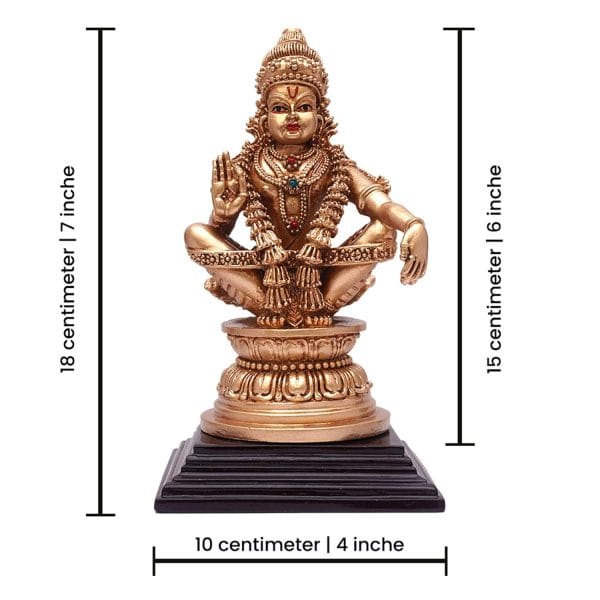 Ayyappan Idol Ceramic 7 cm