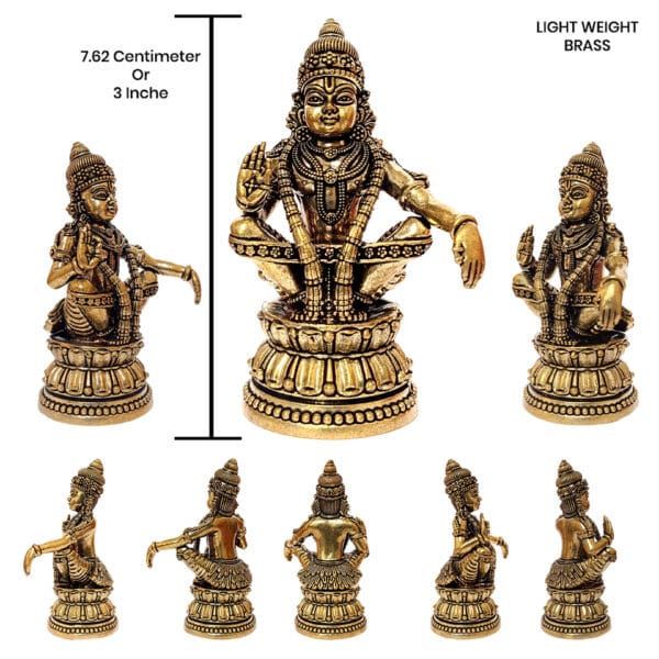 Ayyappan Idol Brass, Ayyappan Statue Brass, Iyappan Brass idol