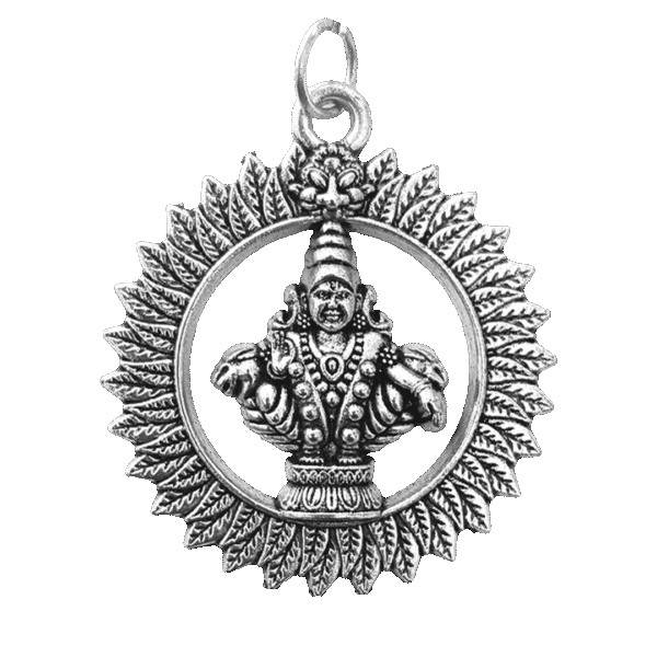 Hariharaputra Silver Divine Pendant